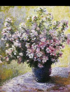 Claude Monet Bouquet of Mallows